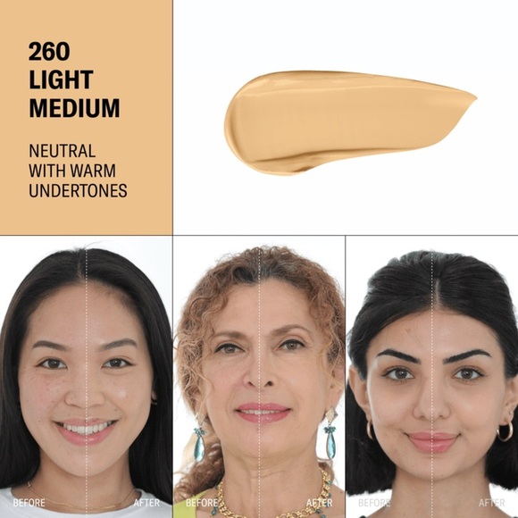 Youthforia Date Night Skin Tint Serum Foundation - 260 Light Med/Warm Under NWB - Picture 10 of 10